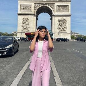 Abercrombie & Fitch Pink Linen Button Down Shirt